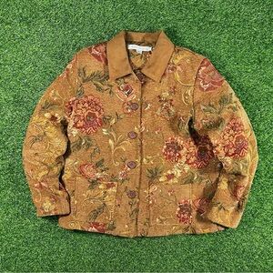 Vintage 90’s Napa Valley tapestry rose jacket